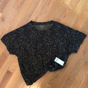 Banana republic - cozy slub tee - medium